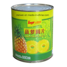 850g Canned Pineapple Sliced in Light Syrup